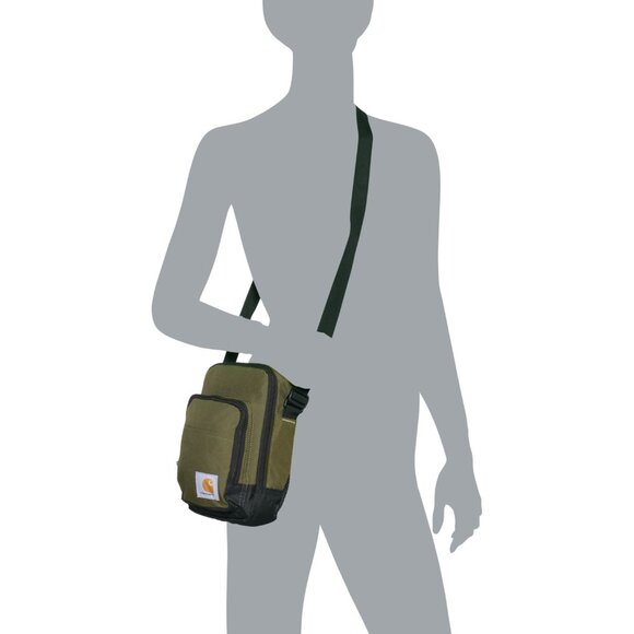 NEW Carhartt B0000305 Crossbody Zip Bag in green basil 1125 2s1 - Picture 2 of 5